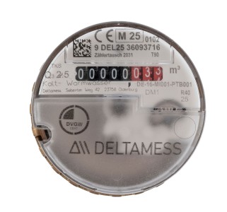 DELTAMESS Messkapsel 11155 smartM Q3 2,5 m³/h - T90 für Kalt- und Warmwasser