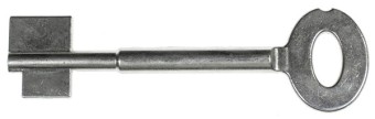 STUV Doppelbartschlüsselrohling 4.95.1129.0, Bohrung 3,6 mm, 105 mm lang 