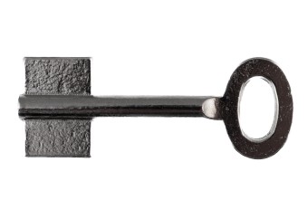 Stahl Doppelbartschlüsselrohling Halm 6 mm, mit Bohrung 3,3 mm 