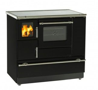 Wamsler K138F Ambiente Line schwarz Rauchrohranschluss rechts m. Glasplatte 