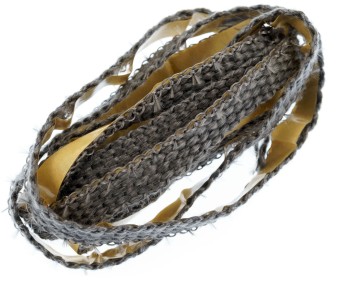 ISO Glasband 10x2 mm flach, 2 Meter, selbstklebenk, schwarz, 21.06.511.7 