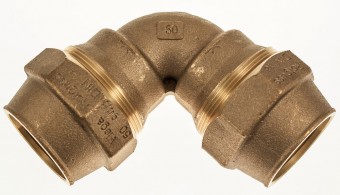 VIEGA Maxiplex Winkelkupplung 9027, 277154, 40x40 mm, 90°, beidseitig zum 