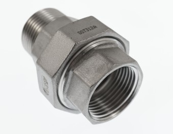 SPRINGER V4A Radiatorverschraubung Durchgangsform, 1" Innen- Außengewinde, 