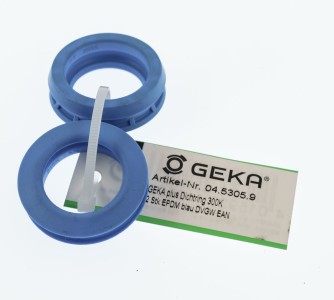 Geka® plus Hochleistungs Formdichtringe 2 Stück, 300K für Trinkwasser EPDM blau, 