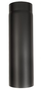 2 mm starkes Rauchrohr 200 mm 0,50 mtr., grundiert, mit eingezogener 