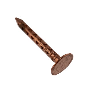 Kg. Kupfer Schiefer/Dachpappnagel Drahtstärke 2,5 mm, Kopfbreite 9 mm, 