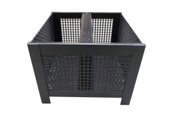 LIENBACHER Pelletkorb 21.02.465.2 schwarz, Breite 24x24 cm, Höhe 18 cm 