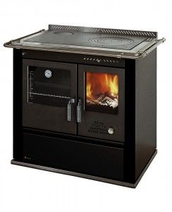 Wamsler Fensterherd K 135 F Rauchrohranschluss links, schwarz 