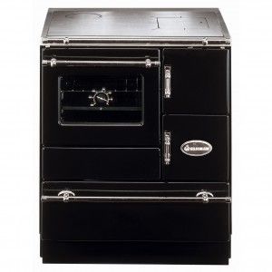 Wamsler Vollherd K 128 CL schwarz Rauchrohranschluss links 