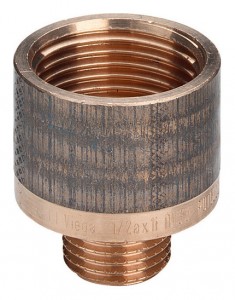 VIEGA Reduzierstück 3/8 x 1/2' rund 322564, Modell Nr. 3242, Rotguss blank 