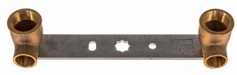 VIEGA Montageeinheit Gemini 104986 15 x 1/2" bestehend aus 2 Rotguss Winkel 