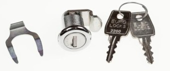 EURO LOCKS Hebelzylinder 3802-0025-1-C3, Serie 2000 L 20, X 13 mit 2 Schlüsseln 