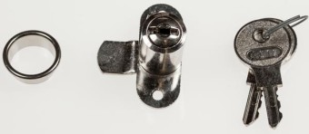 MLM Hebelzylinderschloss 371/22 rechts, vernickelt, mit 2 Schlüsseln 