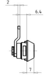 STRENGER Hebelzylinder S730-000717-1001 mit 2 Schlüsseln, Gabelfederbefestigung 