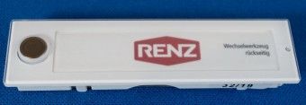RENZ RSA2-Kompakt Namensschildabdeckung ohne Gravur 97-9-85339, für 97-9-85321 