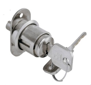 MLM Schiebetürschloss 0795 mit Wechselkern Z25A, mit 2 Schlüsseln, 