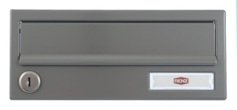 RENZ Briefkastentüre 81-1-22035 260x110 ALU-Klappe 230x33, RAL9007 Graualuminium 