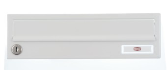 RENZ Briefkastentüre 81-1-22060 370x110 ALU-Klappe 335x33, RAL9016 Verkehrsweiss 