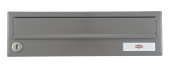 RENZ Briefkastentüre 81-1-22060 370x110 ALU-Klappe 335x33, RAL9007 Graualuminium 