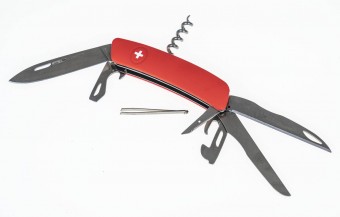 SWIZA Schweizer Messer D07, rot 691201 12 Funktionen, Klingenlänge 7,5 cm 