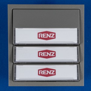 RENZ Tastenmodul 97-9-85271 grau Farb Nr. 7039 mit 3 Klingeltaster 