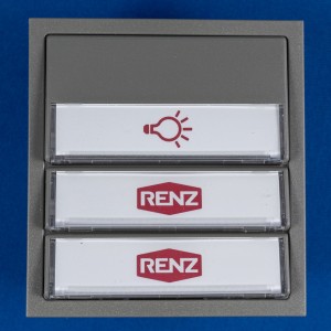 RENZ Tastenmodul 97-9-85275 grau Farb Nr. 7039 mit 1 Licht- und 