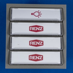 RENZ Tastenmodul 97-9-85276 grau Farb Nr. 7039 mit 1 Licht- und 