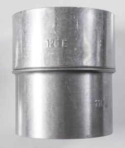 FAL Erweiterungsstück 110 weit x 120 eng = 110 mm Ofen/Feuerstätte, 120 mm Kamin 
