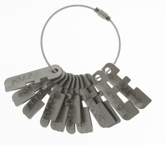 FUHR Rahmenlehre 13 mm Achse, VLD810-092 zur Profilerkennung von Kunstoffprofilen 