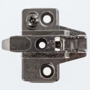 MEPLA Clip Flügelmontageplatten "Spax" 315.393.55.0815, Stärke 8, vernickelt, 