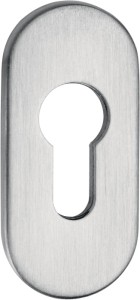 EDI Schlüsselrosette 0813/6003 Aluminium oval, F1 eloxiert, Schildstärke 6 mm, PZ 