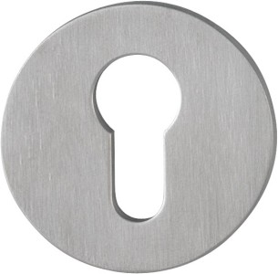 HOPPE Edelstahl Schlüsselrosetten Paar E849NS, 2 mm Schilstärke, 3758001 