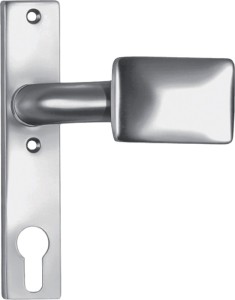 AMF ALU Türknopf-Kurzschild 486ZD fest drehbar, mit Lochabstand 67 mm, für 