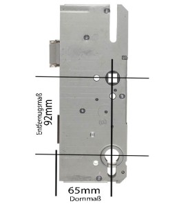 KFV Reparatur Hauptpschloss 8250 92 mm Entfernung, 65 mm Dorn, 10 mm Nuss 