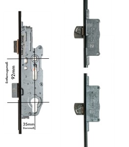 Schüring Mehrfachverriegelung DV 470 P 92mm Entfernung, 35mm Dorn, U-Stulp 24x6 