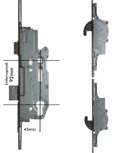 Schüring Mehrfachverriegelung ZV 550 P 1940115, 92 mm Entfernung, 45 mm Dorn 
