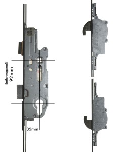Schüring Mehrfachverriegelung ZV 560 P 1940203, 92 mm Entfernung, 35 mm Dorn 