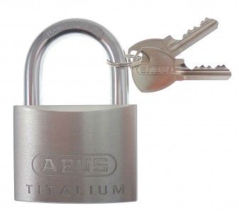 ABUS Vorhängeschloss Titalium 64TI/60 mit 2 Schlüsseln 