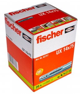 Fischer Universaldübel UX 14x75 Paket a 20 Stück, Art. Nr. 62757 