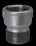 Temperguss verz. Reduziermuffe # 246, 3/4 x 1/2', Innen/Aussengewinde 