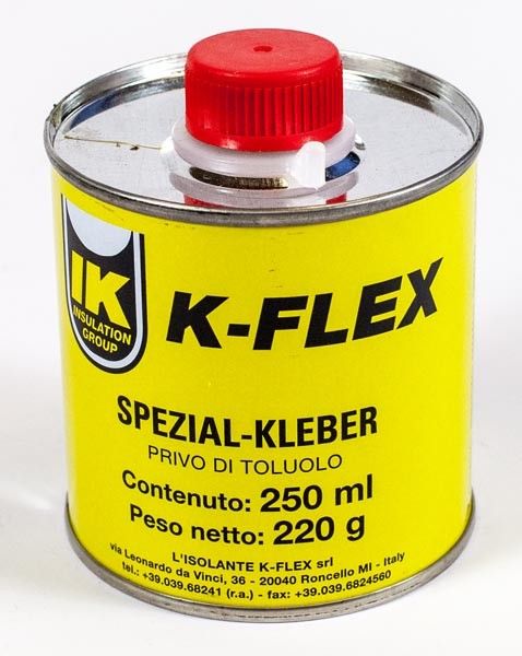 K-Flex PE- und Kautschuk Kleber 250 ml. Pinseldose Kälte/Solar