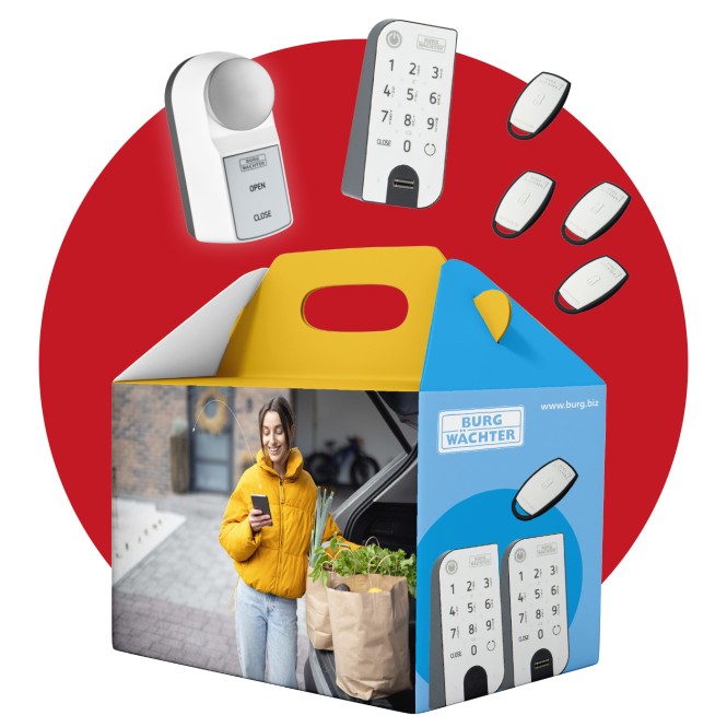 Burg Wächter ENTRYactive big family pack bestehend aus secu entry Motorschloss