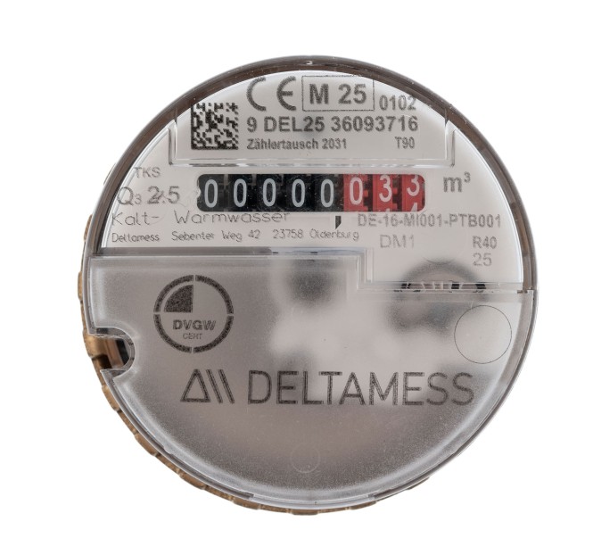 DELTAMESS Messkapsel 11155 smartM Q3 2,5 m³/h - T90 für Kalt- und Warmwasser