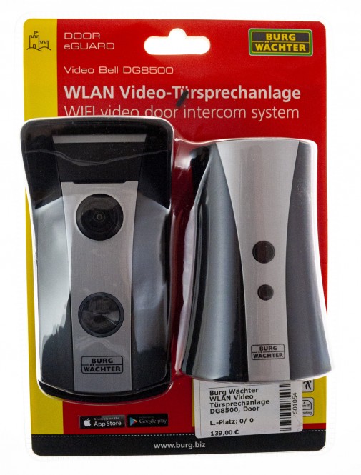 Burg Wächter WLAN Video Türsprechanlage DG8500, Door eGuard Video Bell 8500