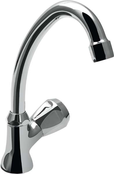 ASW Standventil 115300 DN 15 Messing verchromt, Markierung blau, m ...