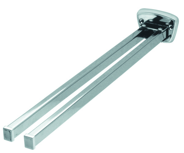 ASW Serie 1000 doppelter Handtuchhalter Messing verchromt, 103062, ...