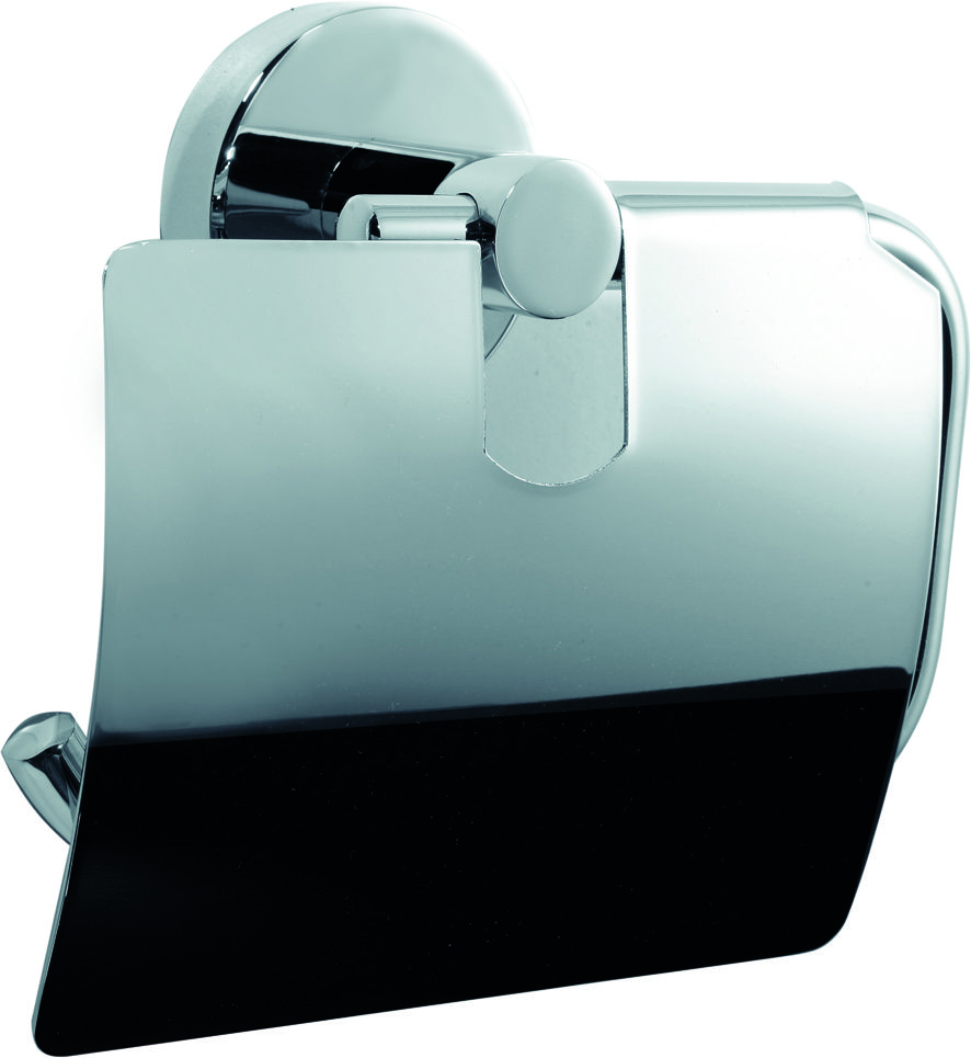 ASW WC Papierhalter 210005, Serie 8000 mit Deckel, Messing verchro ...