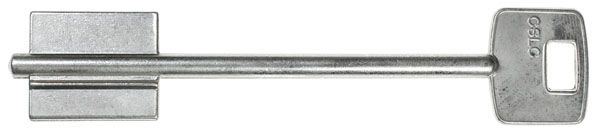 ABUS Doppelbartschlüsselrohling 5010-30R, für Tür Stangenschlos ...