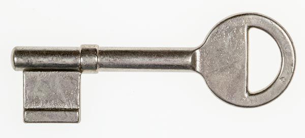 Bundbartschlüsselrohling mit Ansatzring als Hauptschlüssel