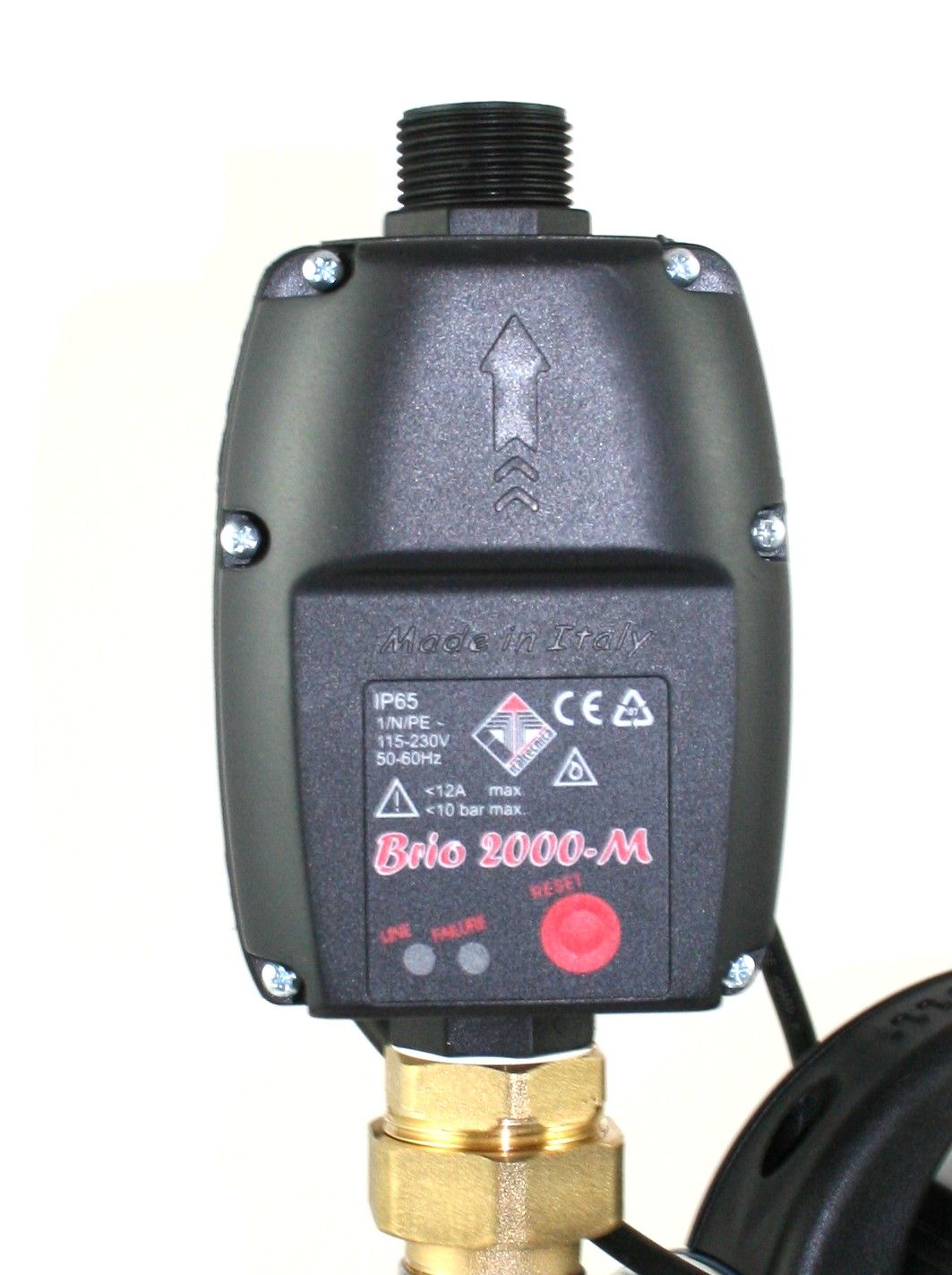 BRIO 2000 M Trockenlaufschutz und Abschaltautomatik
